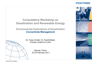 Environmental Implications of Desalination: Concentrate Management