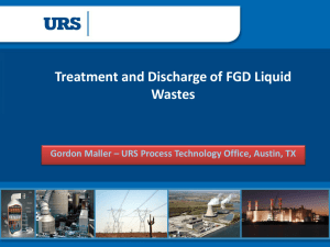 Treatment and Discharge of FGD Liquid Wastes