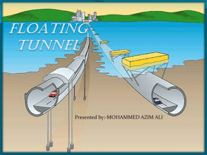 Submerg floating tunnel
