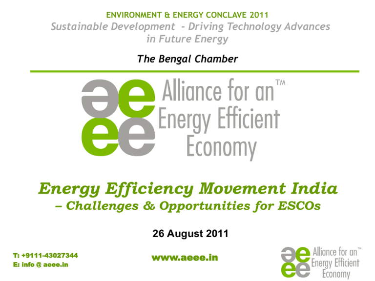 AEEE Template Bengal Chamber Of Commerce And Industry