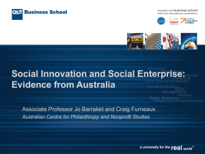 Jo Barraket/Craig Furneaux - Challenge Social Innovation