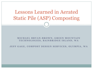 Lessons Learned in Aerated Static Pile Composting