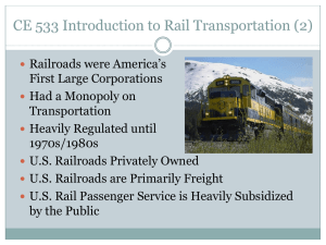 Intro to Rail Transportation 2