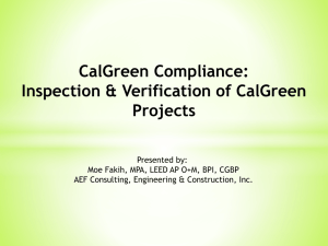 CalGreen Instruction - South Bay Cities Council of Governments