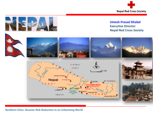 Umesh Prasad Dhakal, Nepal - Resilient cities