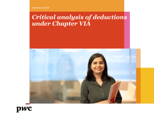 Critical analysis of deductions under Chapter VIA CA.Farida katrak