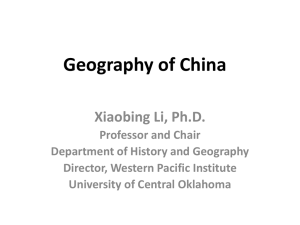 Chinese Geography - East Asia Institute | The University of Oklahoma