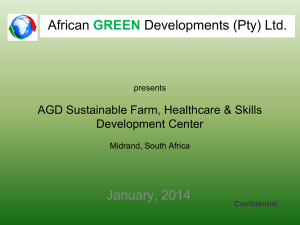 presentation - African Green Developments (Pty) Ltd.