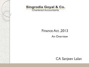 Finance act 2013 – FINAL 9 June 13 CA Sanjeev Lalan