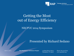 Getting the Most Out of Energy Efficiency