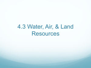 4.3 Water, Air, & Land Resources