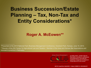 Business Succession/Estate Planning