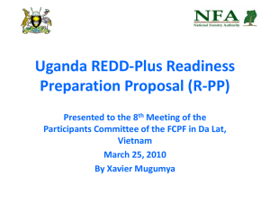 readiness preparation proposal for uganda*s redd+ strategy