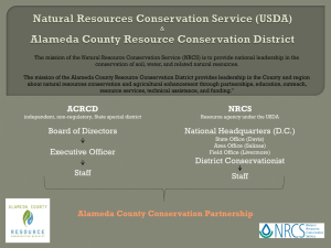 Farm Bill Programs - Alameda County Resource Conservation District