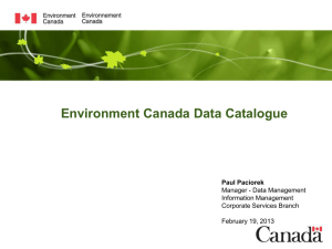 ECDMP Overview EC - Research Data Canada