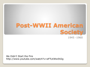 Post-WWII American Society