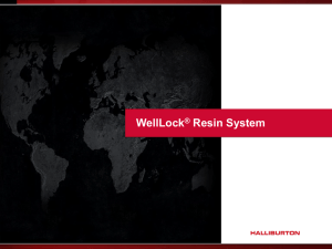 WellLock Resin System