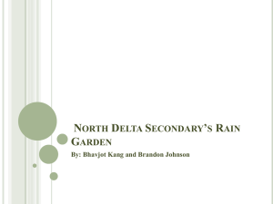 North Delta Secondary Rain Garden