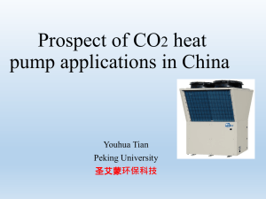 Prospect applications of CO2-heat pump in China