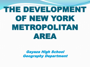 the development of new york metropolitan area