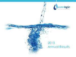 Waterlogic Plc - Annual Results Presentation 2013