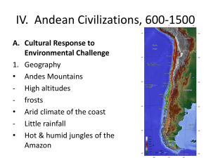 Andean Civilizations, 600-1500
