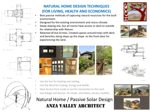 Natural Home / Passive Solar Design - M-COR