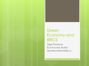 Green Economy and BRICS
