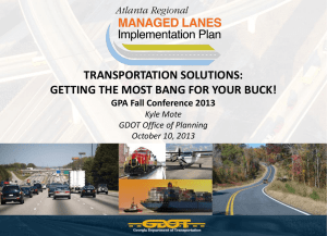 ATL Managed Lanes Implementation