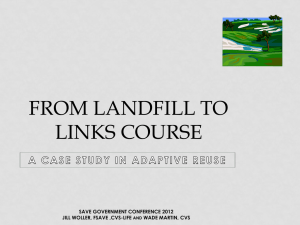 From Landfill to Links Course, Adaptive Reuse Case Study by Jill
