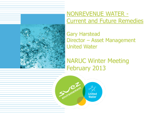 NonRevenue Water- Current and Future Remedies