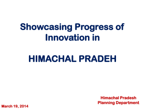 State Innovation Council (SInC) Himachal Pradesh