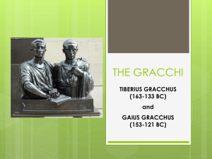 Tiberius Gracchus and Land Reform