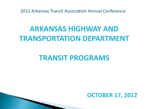 Arkansas Statewide Public Transit Needs Assessment