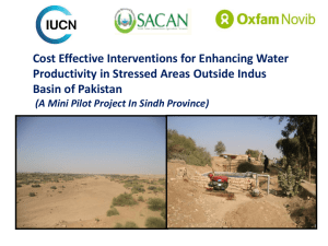 12. Cost Effective Interventions for Enhancing Water Productivity in