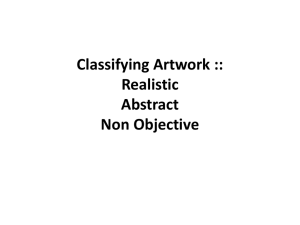 Realistic Abstract Non Objective