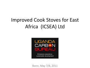 Improved Cook Stoves for East