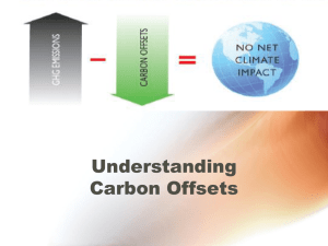 carbon offsets / aviation impacts