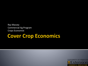 Cover Crop Economics - University of Missouri Extension