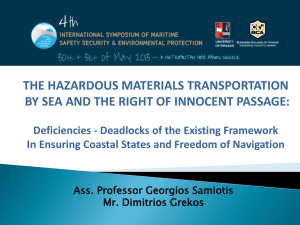 presentation - 4th International Symposium of Maritime