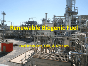 Renewable Biogenic Fuel