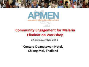 6 Community engagement for malaria elimination