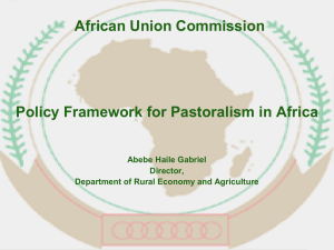 Policy Framework for Pastoralism in Africa Abebe