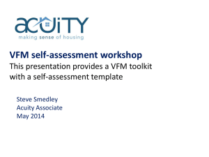 A VFM toolkit and self-assessment template