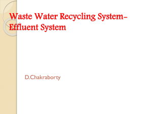 Waste Water Recycling System-Effluent System