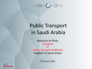 Public Transport in Saudi Arabia : Abdulaziz Al