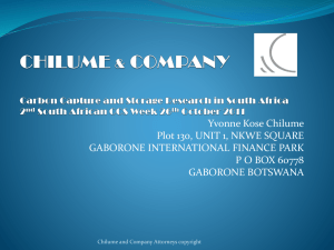 CHILUME & COMPANY - South African Centre for Carbon Capture