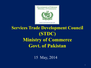 1. Services Trade Development Council 2. Trade in Services Wing