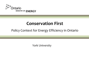 Conservation First - Sustainable Energy Initiative