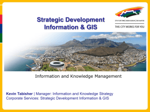 City of Cape Town IKM Overview SALGA workshop 13 September